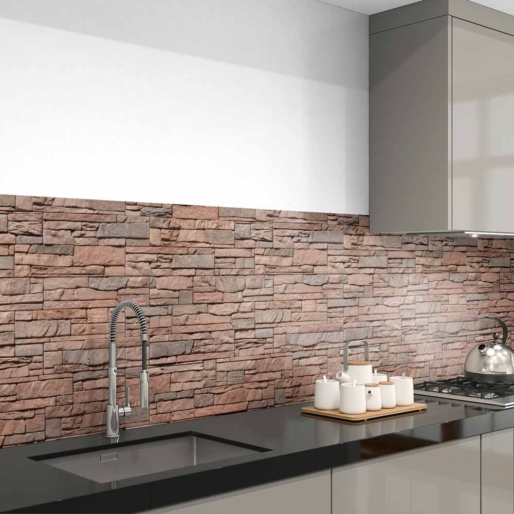 Küchenrückwand selbstklebend Steinwand